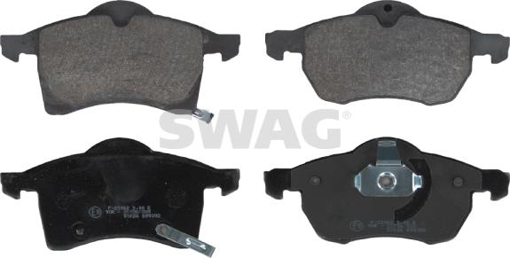 Swag 40 91 6232 - Kit de plaquettes de frein, frein à disque cwaw.fr