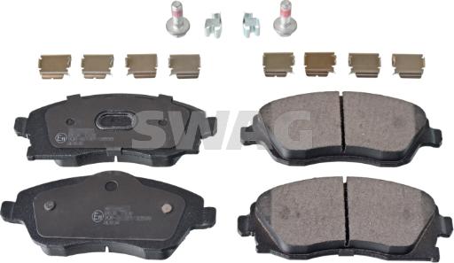 Swag 40 91 6748 - Kit de plaquettes de frein, frein à disque cwaw.fr