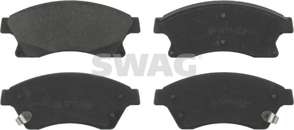 Swag 40 91 6789 - Kit de plaquettes de frein, frein à disque cwaw.fr