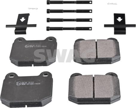 Swag 40 11 6159 - Kit de plaquettes de frein, frein à disque cwaw.fr