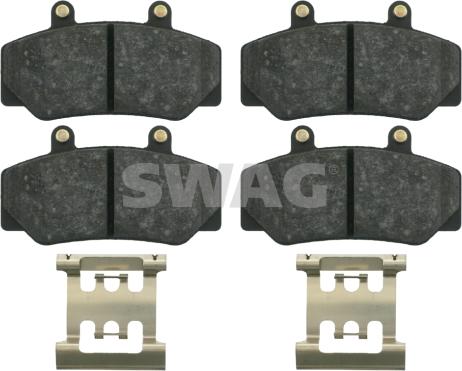 Swag 55 91 6211 - Kit de plaquettes de frein, frein à disque cwaw.fr