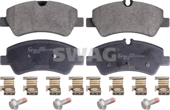 Swag 50 91 6963 - Kit de plaquettes de frein, frein à disque cwaw.fr