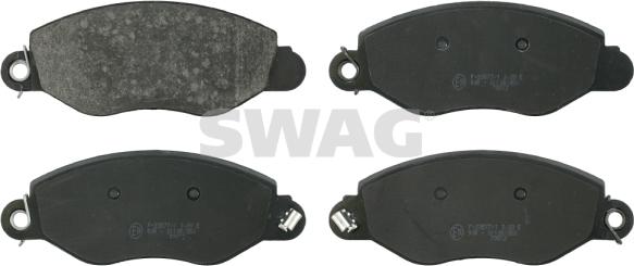 Swag 50 91 6424 - Kit de plaquettes de frein, frein à disque cwaw.fr