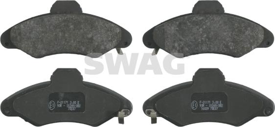 Swag 50 91 6039 - Kit de plaquettes de frein, frein à disque cwaw.fr