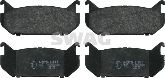 Swag 50 91 6194 - Kit de plaquettes de frein, frein à disque cwaw.fr