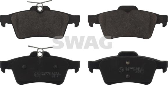 Swag 50 91 6864 - Kit de plaquettes de frein, frein à disque cwaw.fr