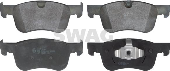 Swag 64 91 6957 - Kit de plaquettes de frein, frein à disque cwaw.fr