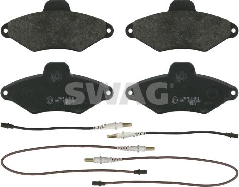 Swag 64 91 6413 - Kit de plaquettes de frein, frein à disque cwaw.fr