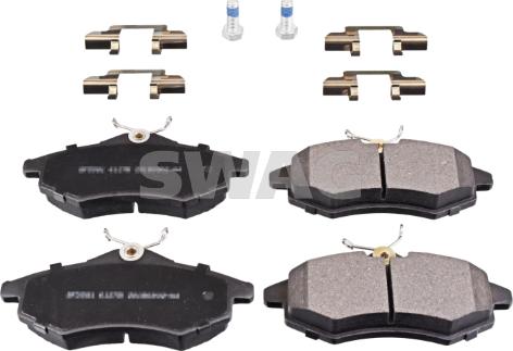 Swag 64 91 6590 - Kit de plaquettes de frein, frein à disque cwaw.fr