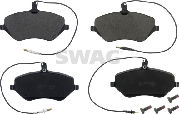 Swag 64 91 6829 - Kit de plaquettes de frein, frein à disque cwaw.fr