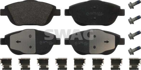 Swag 64 91 6875 - Kit de plaquettes de frein, frein à disque cwaw.fr