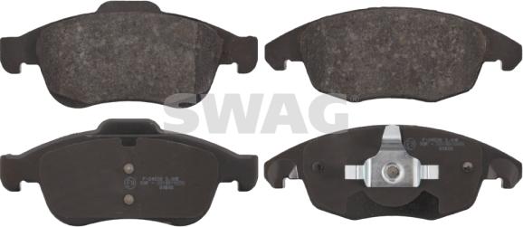 Swag 64 91 6713 - Kit de plaquettes de frein, frein à disque cwaw.fr