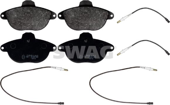 Swag 64 11 6037 - Kit de plaquettes de frein, frein à disque cwaw.fr