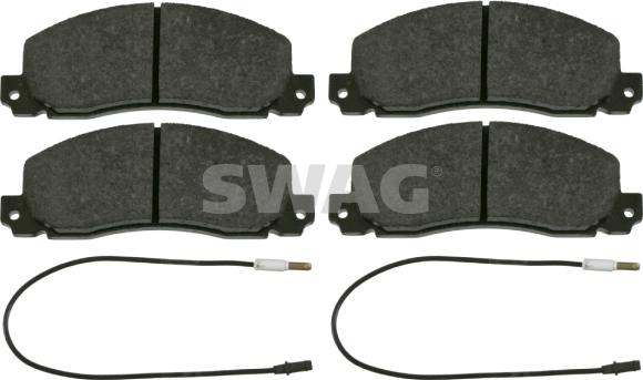 Swag 60 91 6443 - Kit de plaquettes de frein, frein à disque cwaw.fr