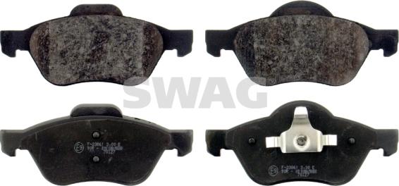 Swag 60 91 6435 - Kit de plaquettes de frein, frein à disque cwaw.fr