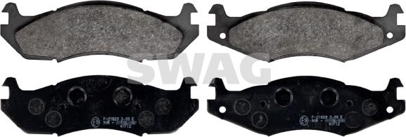 Swag 60 11 6196 - Kit de plaquettes de frein, frein à disque cwaw.fr