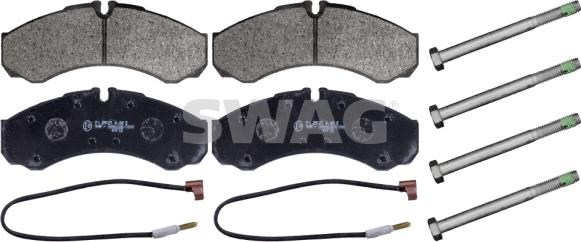 Swag 60 11 6193 - Kit de plaquettes de frein, frein à disque cwaw.fr