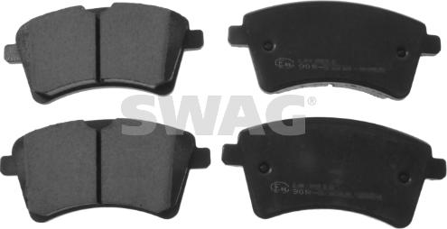 Swag 60 11 6184 - Kit de plaquettes de frein, frein à disque cwaw.fr