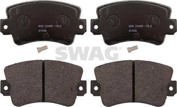 Swag 60 11 6183 - Kit de plaquettes de frein, frein à disque cwaw.fr