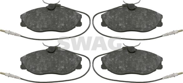 Swag 62 91 6431 - Kit de plaquettes de frein, frein à disque cwaw.fr