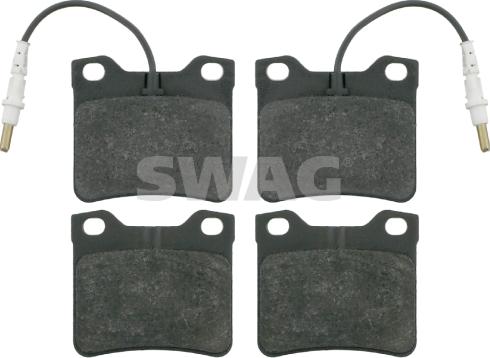 Swag 62 91 6137 - Kit de plaquettes de frein, frein à disque cwaw.fr