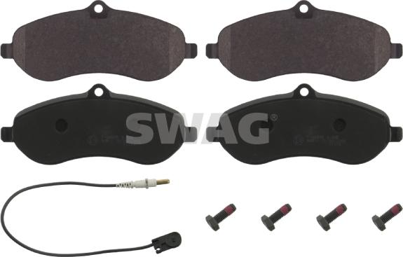 Swag 62 91 6830 - Kit de plaquettes de frein, frein à disque cwaw.fr