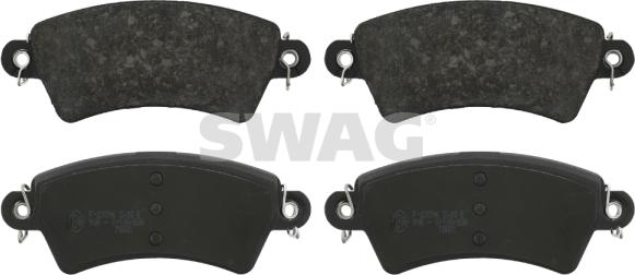 Swag 62 91 6364 - Kit de plaquettes de frein, frein à disque cwaw.fr