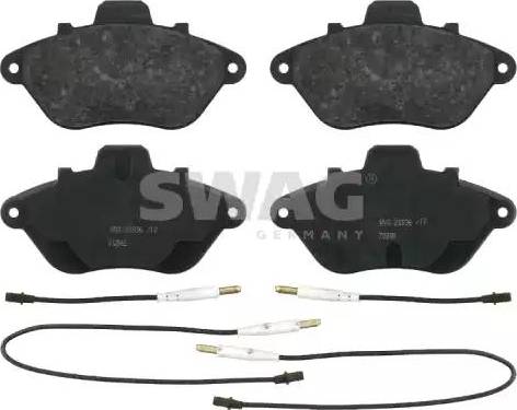 Swag 62 91 6376 - Kit de plaquettes de frein, frein à disque cwaw.fr