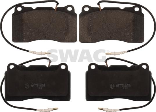 Swag 62 11 6167 - Kit de plaquettes de frein, frein à disque cwaw.fr