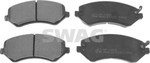 Swag 14 11 6340 - Kit de plaquettes de frein, frein à disque cwaw.fr