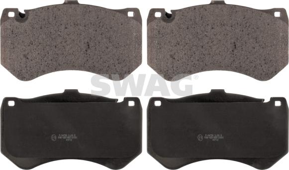 Swag 10 11 6143 - Kit de plaquettes de frein, frein à disque cwaw.fr