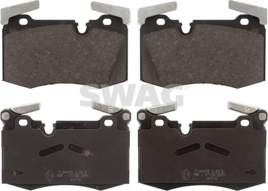 Swag 11 11 6145 - Kit de plaquettes de frein, frein à disque cwaw.fr