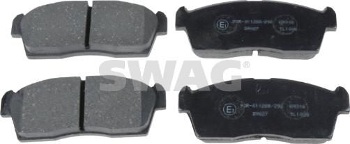 Swag 84 91 6740 - Kit de plaquettes de frein, frein à disque cwaw.fr