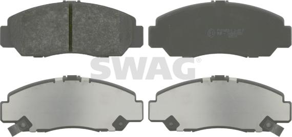 Swag 85 91 6553 - Kit de plaquettes de frein, frein à disque cwaw.fr