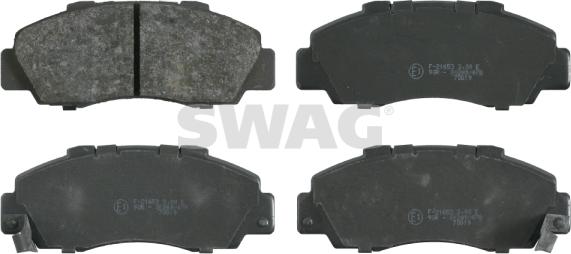 Swag 85 91 6119 - Kit de plaquettes de frein, frein à disque cwaw.fr