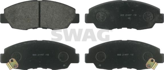 Swag 85 91 6296 - Kit de plaquettes de frein, frein à disque cwaw.fr