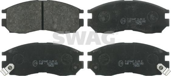 Swag 80 91 6327 - Kit de plaquettes de frein, frein à disque cwaw.fr