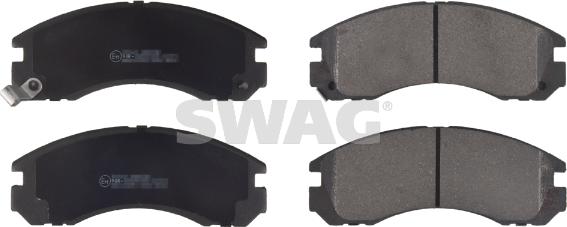 Swag 80 91 6776 - Kit de plaquettes de frein, frein à disque cwaw.fr