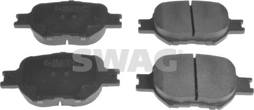 Swag 81 91 6578 - Kit de plaquettes de frein, frein à disque cwaw.fr