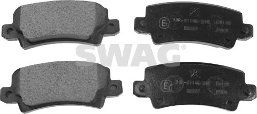 Swag 81 91 6577 - Kit de plaquettes de frein, frein à disque cwaw.fr