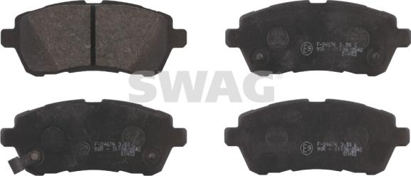 Swag 83 91 6771 - Kit de plaquettes de frein, frein à disque cwaw.fr