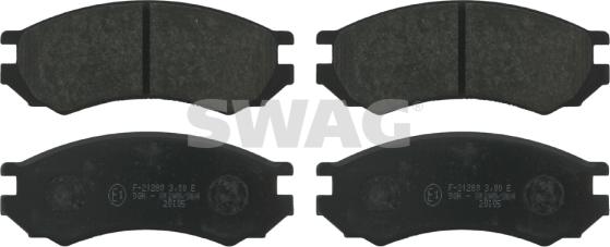 Swag 82 91 6268 - Kit de plaquettes de frein, frein à disque cwaw.fr