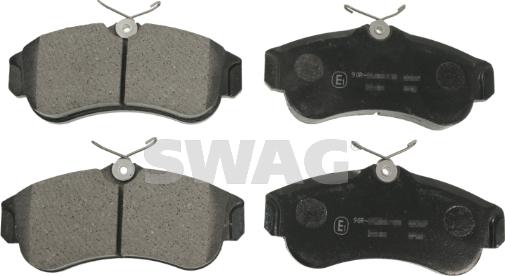 Swag 82 91 6201 - Kit de plaquettes de frein, frein à disque cwaw.fr