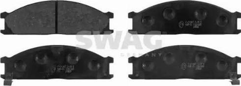 Swag 82 91 6286 - Kit de plaquettes de frein, frein à disque cwaw.fr