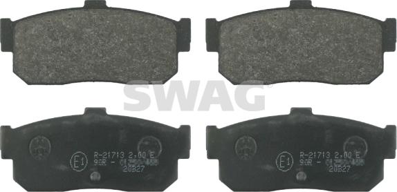 Swag 82 91 6271 - Kit de plaquettes de frein, frein à disque cwaw.fr