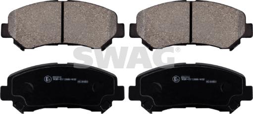 Swag 82 91 6738 - Kit de plaquettes de frein, frein à disque cwaw.fr