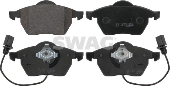 Swag 30 91 6447 - Kit de plaquettes de frein, frein à disque cwaw.fr