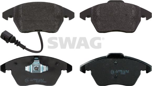 Swag 30 91 6502 - Kit de plaquettes de frein, frein à disque cwaw.fr