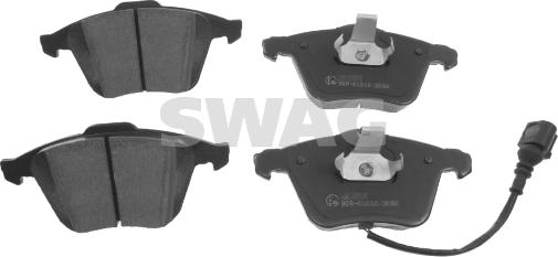 Swag 30 91 6538 - Kit de plaquettes de frein, frein à disque cwaw.fr