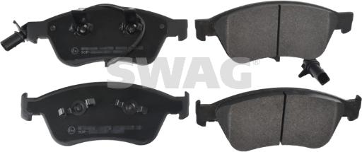 Swag 30 91 6526 - Kit de plaquettes de frein, frein à disque cwaw.fr